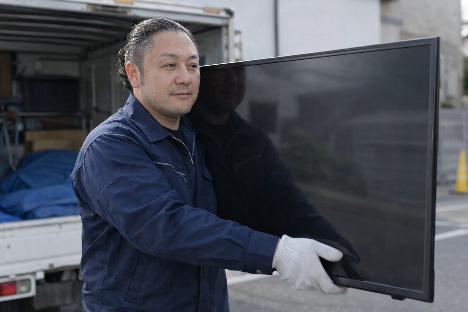 不用品回収の作業風景